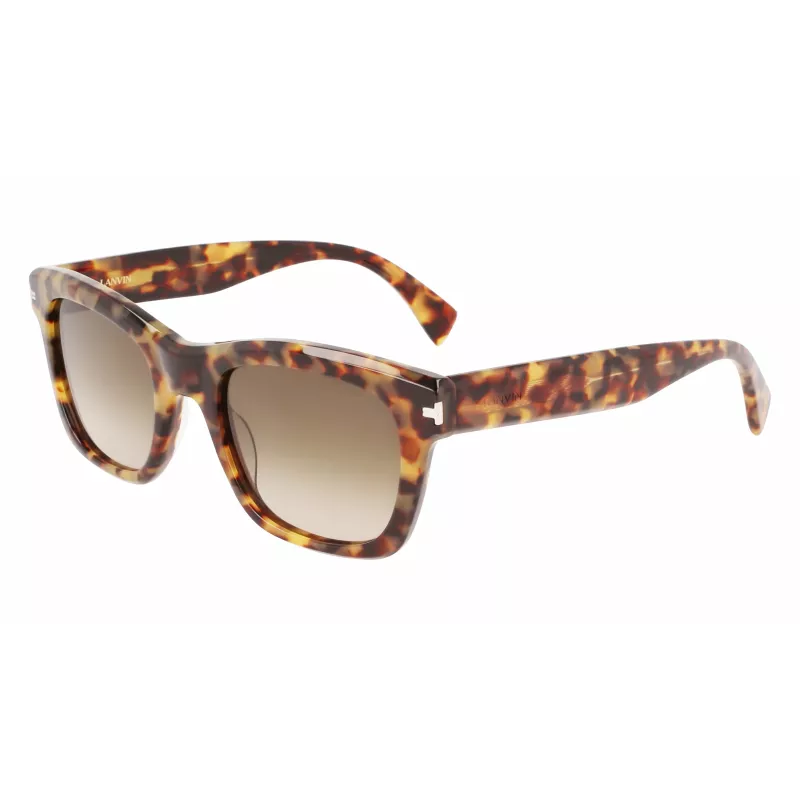 LANVIN LNV620S-213 pánske hranaté acetátové slnečné okuliare Havana hnedý gradient 52mm