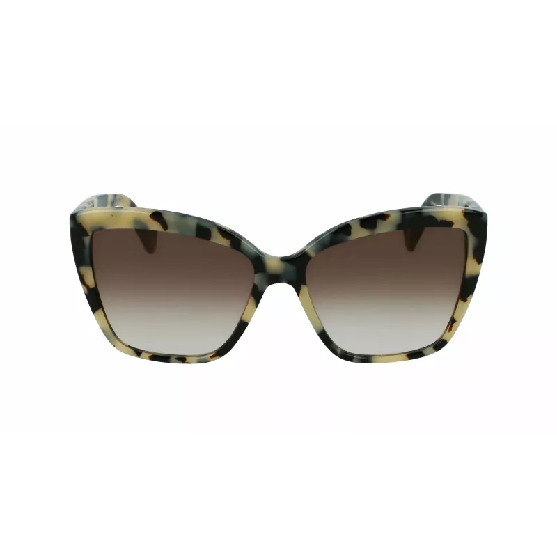 LANVIN dámske motýlie slnečné okuliare LNV617S-272 Havana/hnedé gradientové 59 mm