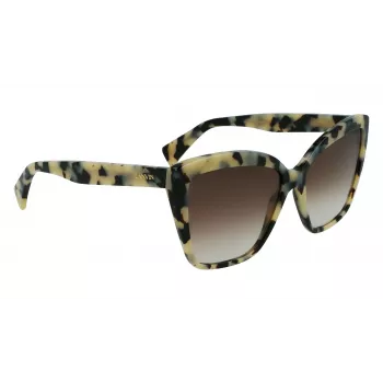 LANVIN dámske motýlie slnečné okuliare LNV617S-272 Havana/hnedé gradientové 59 mm