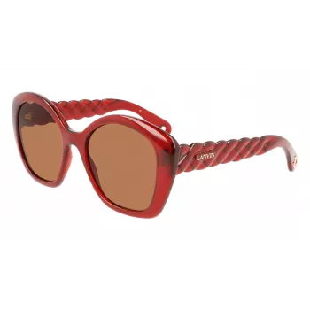 LANVIN dámske hranaté slnečné okuliare LNV628S-601 - čierna/sivá - 54/19/140 mm
