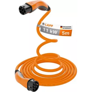 LAPP MOBILITY HELIX® Type 2 EV nabíjací kábel 11 kW 5 m oranžový 61796
