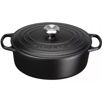 Le Creuset Signature oválny pekáč 31 cm Black smaltovaná liatina (4.7L)