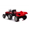 LEAN CARS 24V batériový traktor HC-306 červený s prívesom