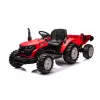 LEAN CARS 24V batériový traktor HC-306 červený s prívesom