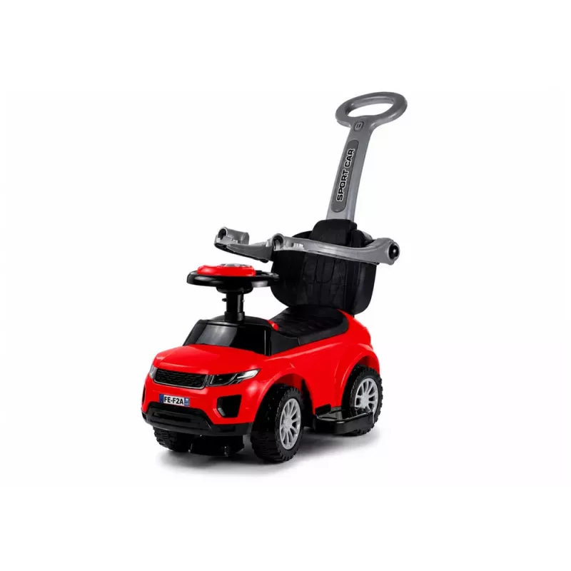 LEAN CARS 614W detské odrážadlo s rukoväťou - červená