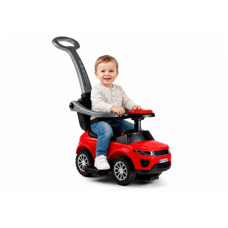 LEAN CARS 614W detské odrážadlo s rukoväťou - červená