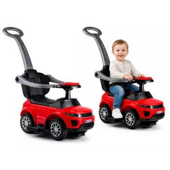 LEAN CARS 614W detské odrážadlo s rukoväťou - červená