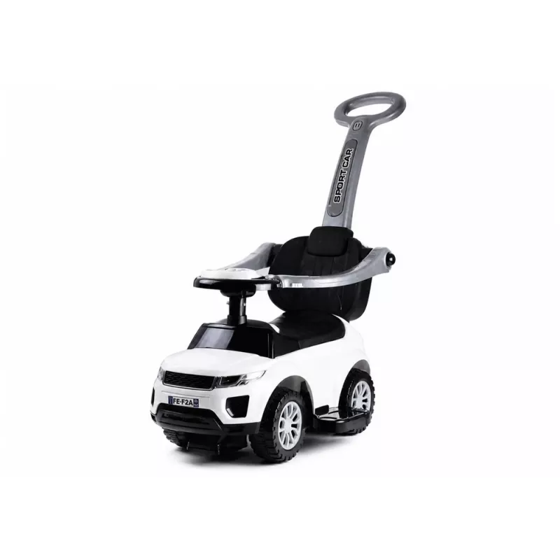 LEAN CARS 614W detské odrážadlo s rukoväťou pre rodiča - biela