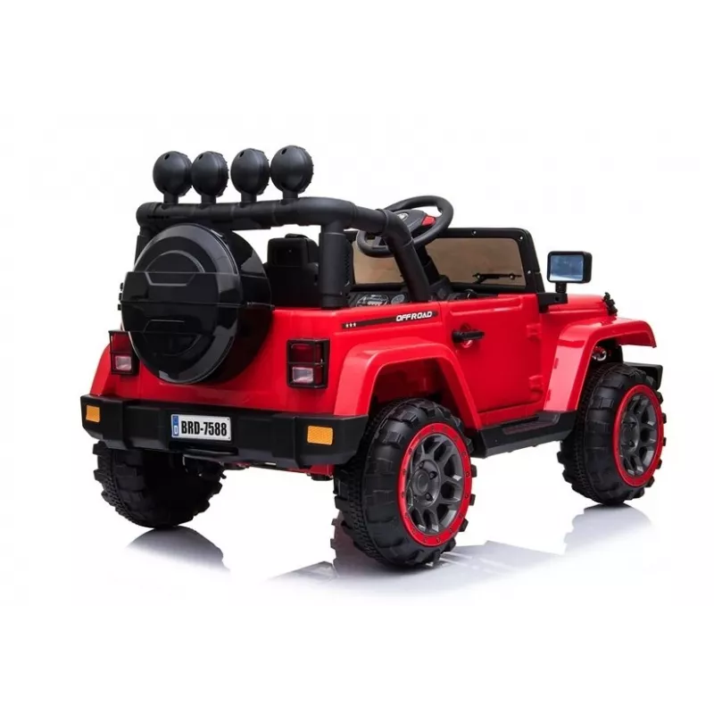 LEAN CARS batériové auto Jeep BRD-7588 červená 4x4 7408