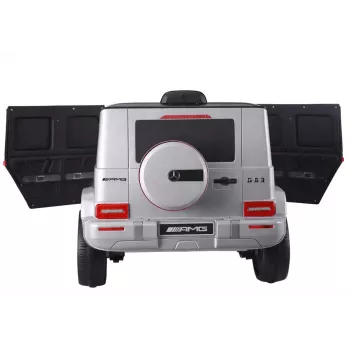 LEAN CARS batériové auto Mercedes G63 S306-1 strieborná