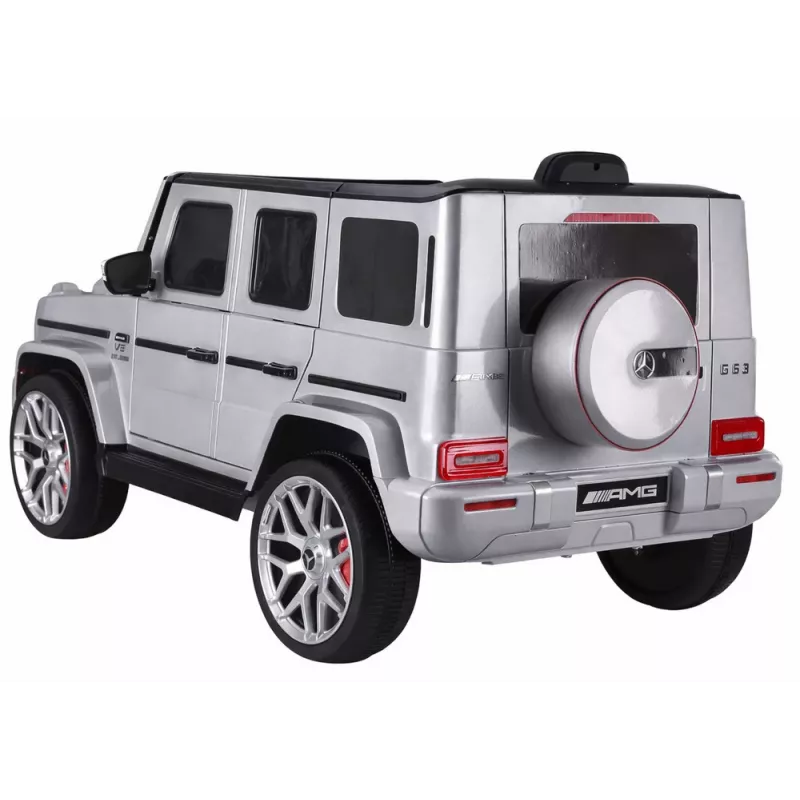 LEAN CARS batériové auto Mercedes G63 S306-1 strieborná