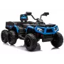 LEAN CARS Batériové quad ATV 6 kolies s prívesom JC606 24V 4x4 modré