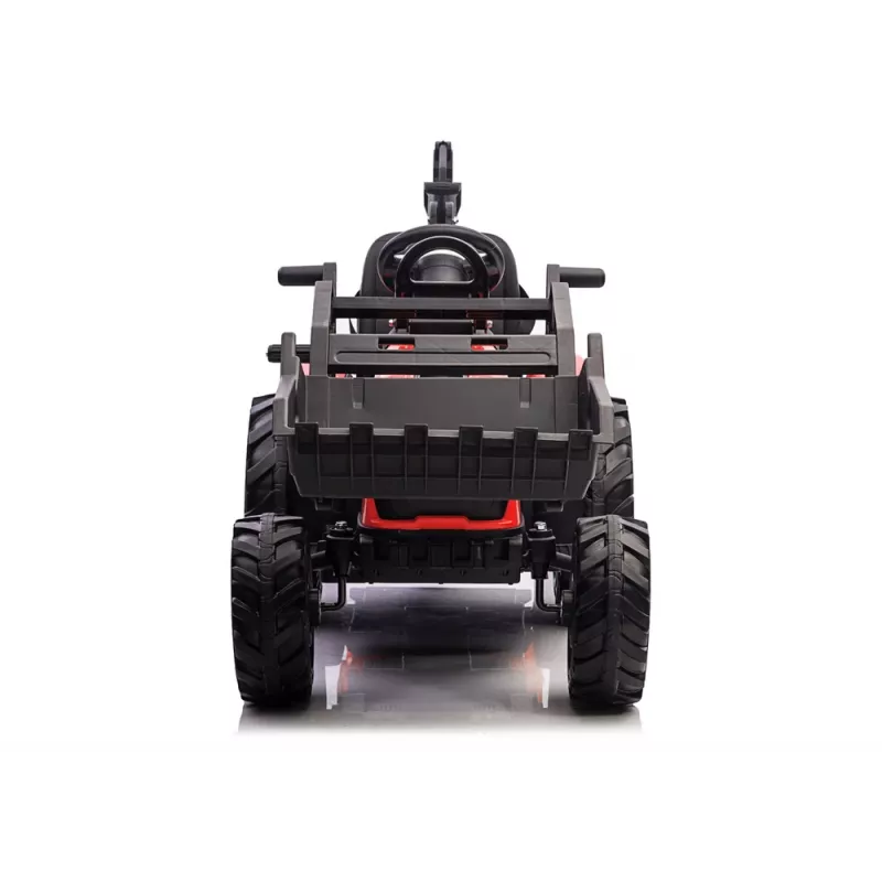 LEAN CARS bager na batérie s prívesom SX2068 červený