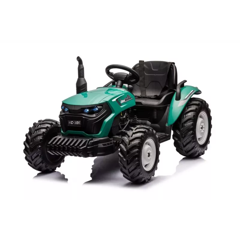LEAN CARS batériou poháňaný traktor HC-306 tmavozelený 24V