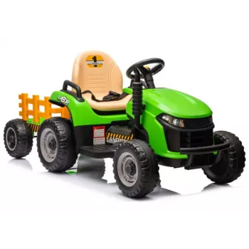 LEAN CARS traktor s batériovým pohonom BBH-030 zelený 12V jazdný traktor s rodičovským diaľkovým ovládaním