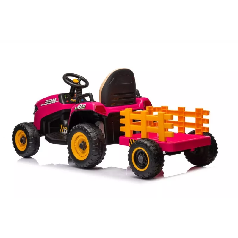 LEAN CARS Batériový traktor BBH-030 ružový