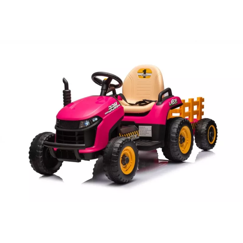 LEAN CARS Batériový traktor BBH-030 ružový