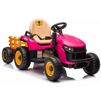 LEAN CARS Batériový traktor BBH-030 ružový