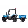 LEAN CARS batériový traktor BLT-206 modrý 12V pojazdný traktor s prívesom a diaľkovým ovládaním