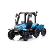 LEAN CARS batériový traktor BLT-206 modrý 12V pojazdný traktor s prívesom a diaľkovým ovládaním