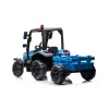 LEAN CARS batériový traktor BLT-206 modrý 12V pojazdný traktor s prívesom a diaľkovým ovládaním