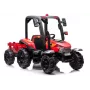 LEAN CARS batériový traktor BLT-206 červený, 12V 7Ah, 2x35W, detské elektrické auto s diaľkovým ovládačom a prívesom