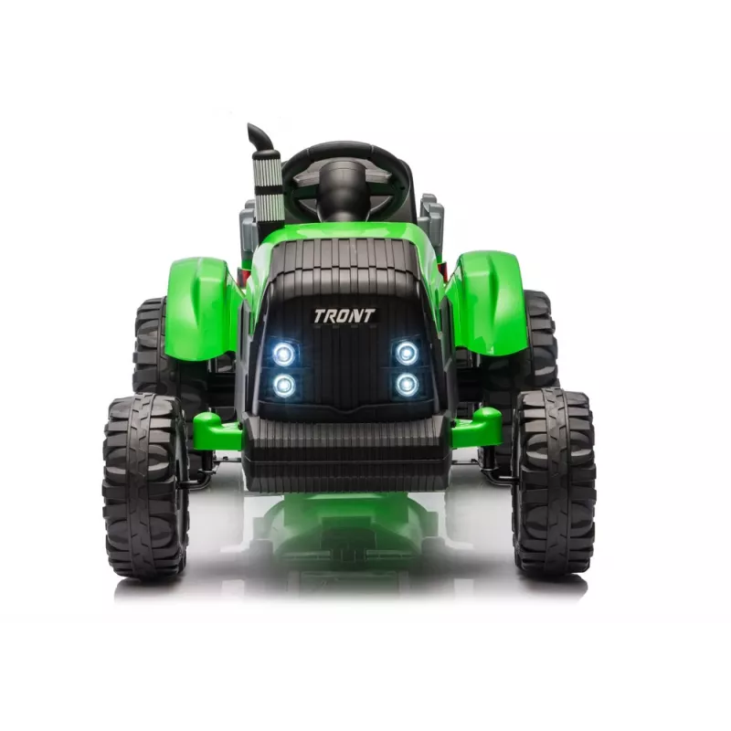 LEAN CARS CH9959B batériový traktor s prívesom svetlozelený 24V