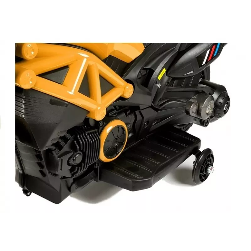 LEAN CARS elektrická detská motorka GTM1188 žltá LED svetlo