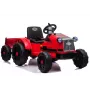 LEAN CARS elektrický detský traktor CH9959 červený s prívesom, LED svetlami, diaľkovým ovládaním, rádiom