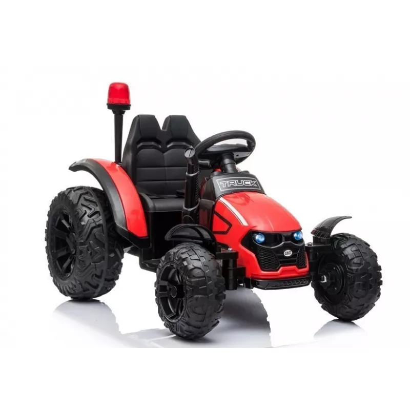LEAN CARS elektrický detský traktor HZB-200 s prívesom červený