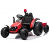 LEAN CARS elektrický detský traktor HZB-200 s prívesom červený