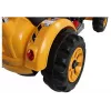LEAN CARS elektrický traktor na sedenie s lopatovým bagerom oranžový