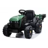 LEAN CARS elektrický traktor s prívesom BDM0925 vojenská zelená