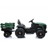 LEAN CARS elektrický traktor s prívesom BDM0925 vojenská zelená