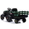 LEAN CARS elektrický traktor s prívesom BDM0925 vojenská zelená