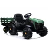 LEAN CARS elektrický traktor s prívesom BDM0925 vojenská zelená