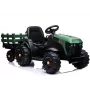 LEAN CARS elektrický traktor s prívesom BDM0925 vojenská zelená