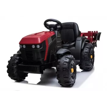 LEAN CARS elektrický traktor s prívesom BDM0925 červený