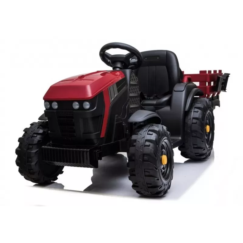 LEAN CARS elektrický traktor s prívesom BDM0925 červený