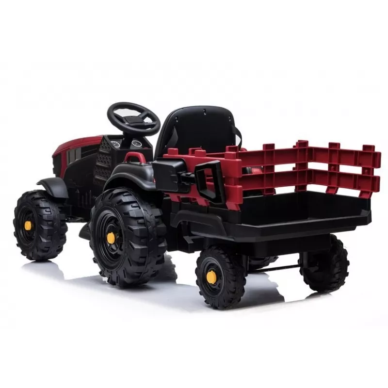 LEAN CARS elektrický traktor s prívesom BDM0925 červený