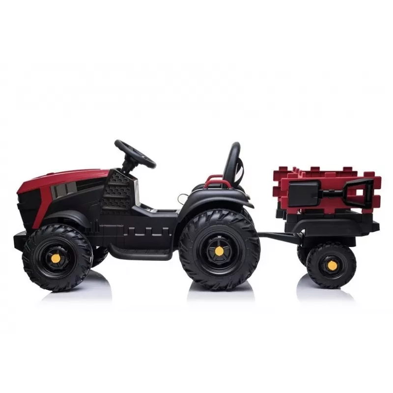 LEAN CARS elektrický traktor s prívesom BDM0925 červený