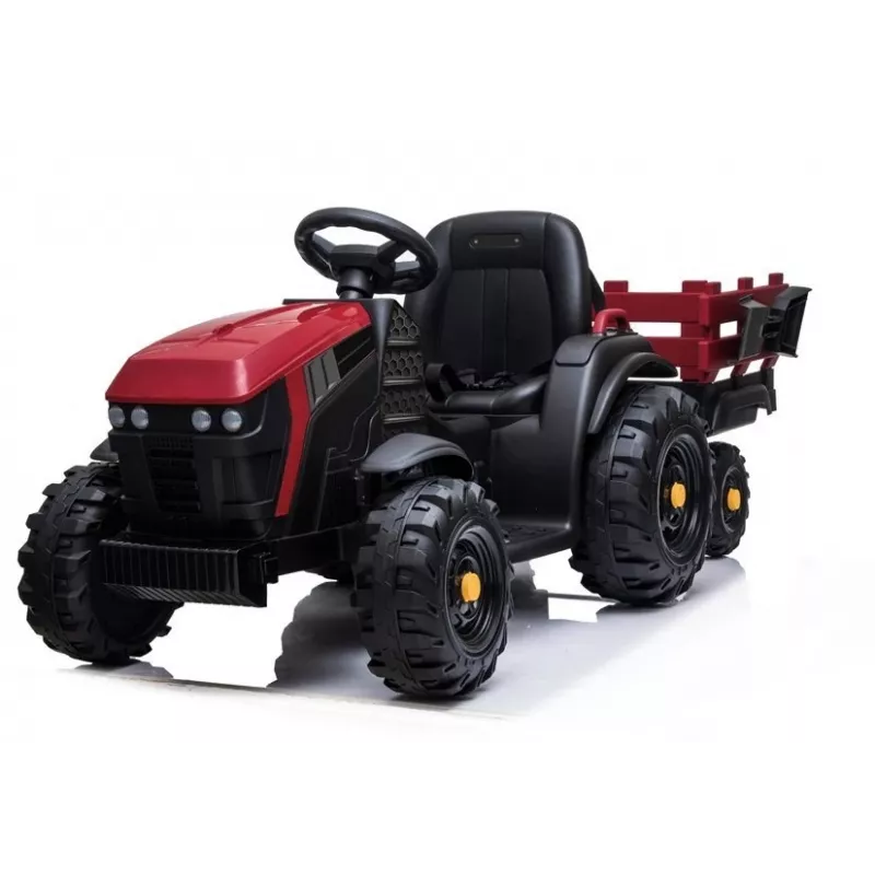 LEAN CARS elektrický traktor s prívesom BDM0925 červený