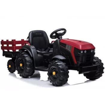 LEAN CARS elektrický traktor s prívesom BDM0925 červený