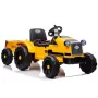 LEAN CARS elektrický detský traktor s prívesom CH9959 LED svetlá rádio žltý