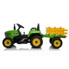 LEAN CARS elektrický detský traktor s prívesom XMX611 LED svetlá zelený