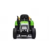 LEAN CARS elektrický detský traktor s prívesom XMX611 LED svetlá zelený