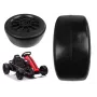 LEAN CARS predné koleso pre gokart SX1968 - 220mm EVA penová pneumatika, ABS disk, čierne