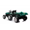 LEAN CARS HC-306 batériový traktor s prívesom tmavozelený 24V