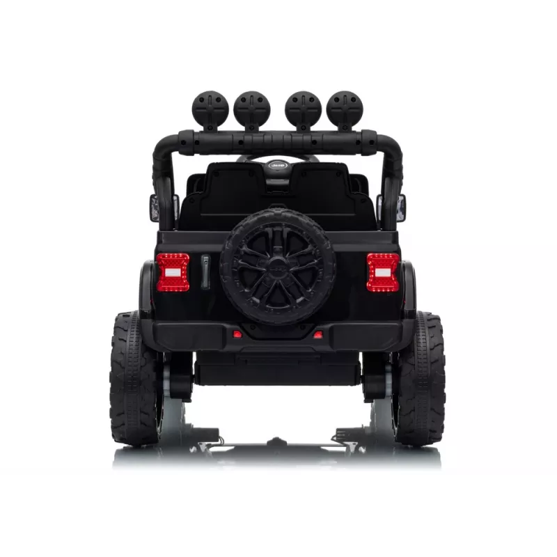 LEAN CARS Jeep Rubicon DK-JWR558 24V batériou poháňané detské auto pre deti, čierne