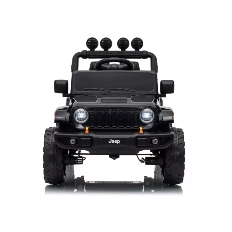 LEAN CARS Jeep Rubicon DK-JWR558 24V batériou poháňané detské auto pre deti, čierne